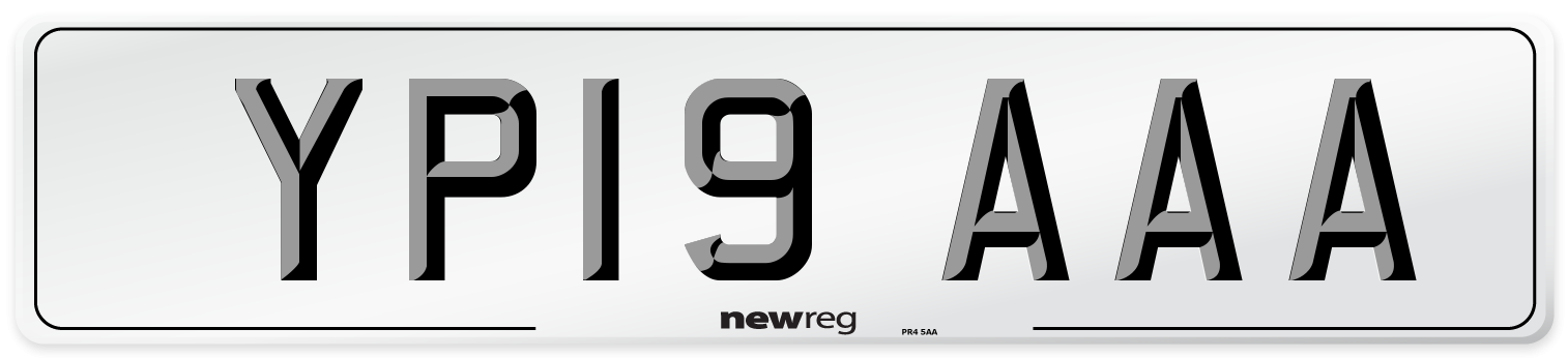 YP19 AAA Number Plate from New Reg